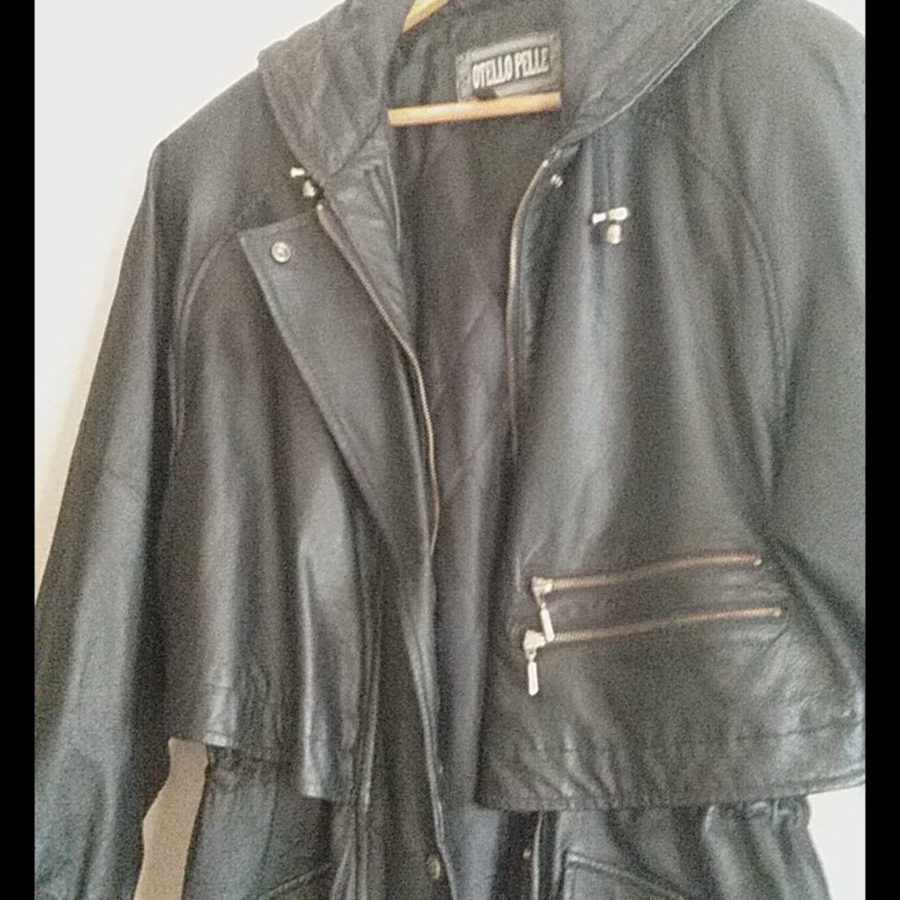 Long Leather Trench Coat - Picture 3 of 10